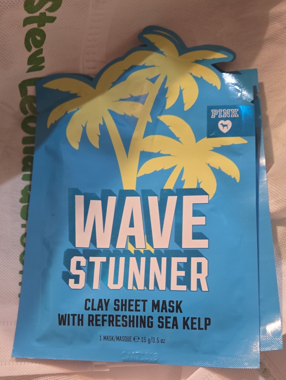 Victoria's Secret Blue & Yellow Wave Stunner Clay Sheet Mask